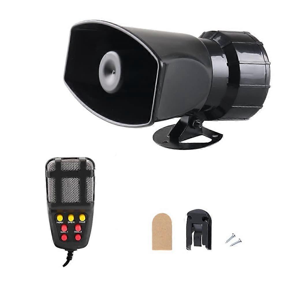 12V Wireless Electronic Siren with 7 Sounds 120DB Loud Auto Alarm Fire Horn Car Accessory