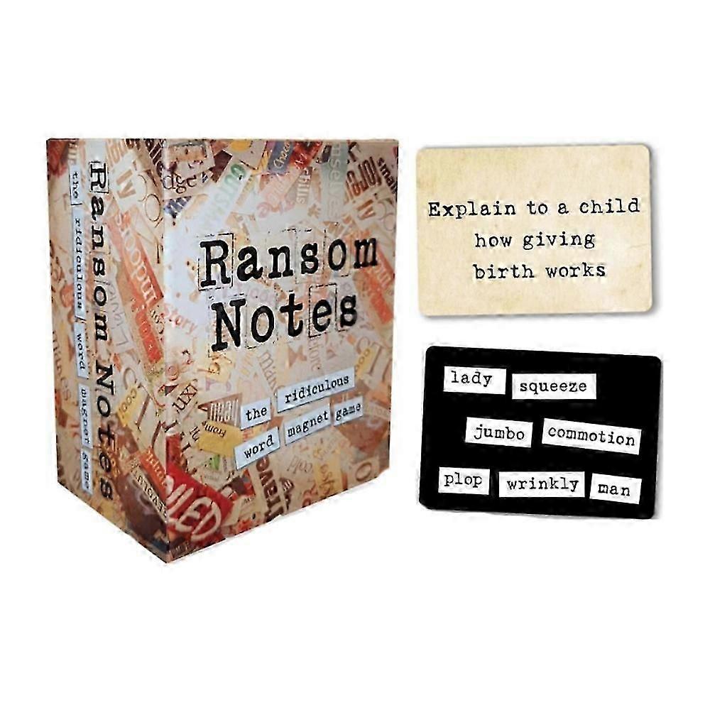 Ransom Notes Magnetic Word Game - Hilarious Party Fun for 3+ Players