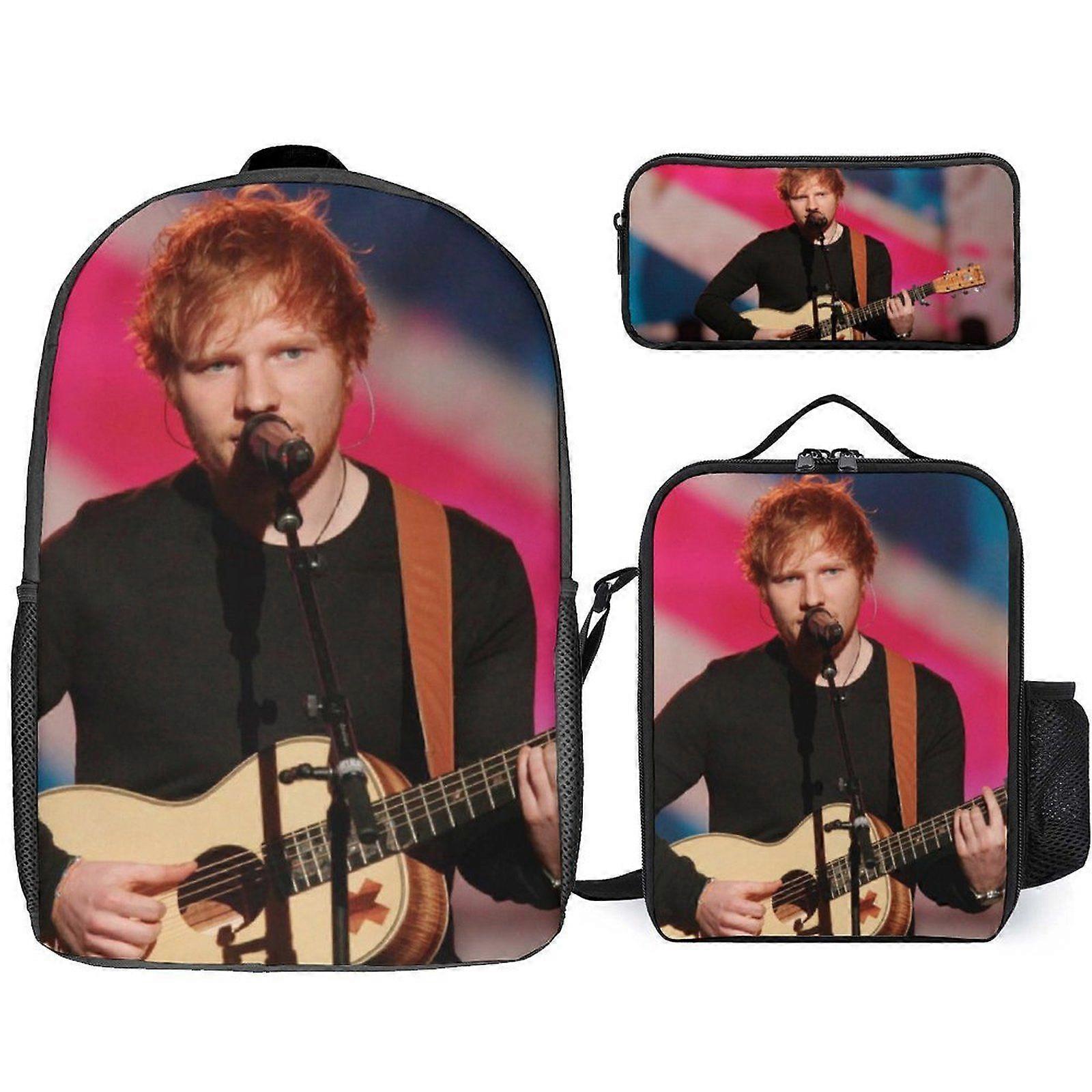 w1745 Ed Sheeran Backpack Academic Mountaineer Set Summit Bookbag with Alpine Lunch u1745