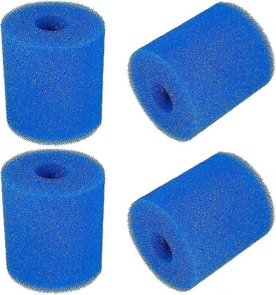 4-pack poolfiltersvampar medium bubbelpoolfiltersvampar skumsvampfilter