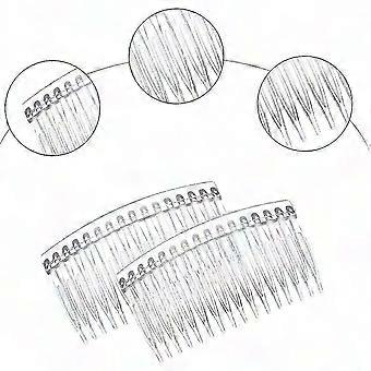 6 pezzi di pettini per capelli a forma di tartaruga scorrevole, pettine per capelli lisci trasparenti, pettine per capelli lisci da 8,5 cm, set di pettini per capelli laterali