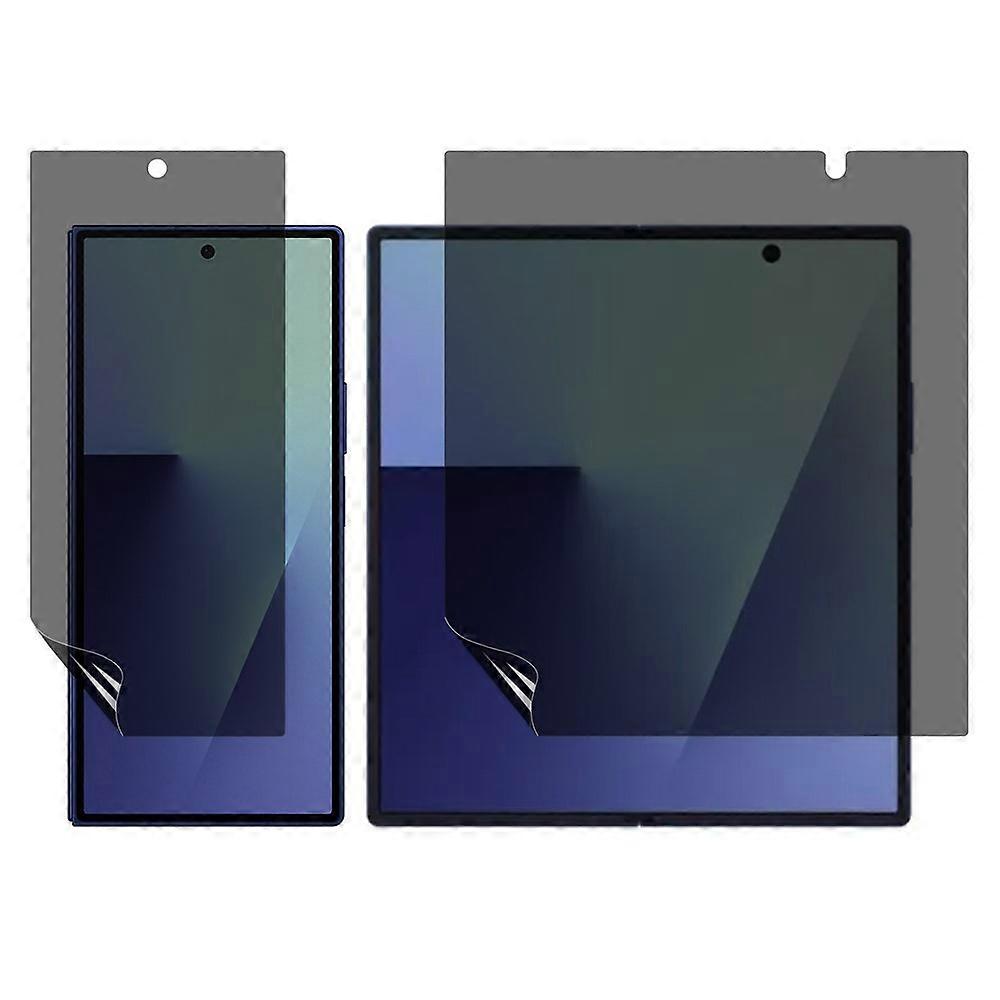Compatible For Samsung Galaxy Z Fold7 5G Privacy Screen Protector TPU + PET Hydrogel Outer Screen Film