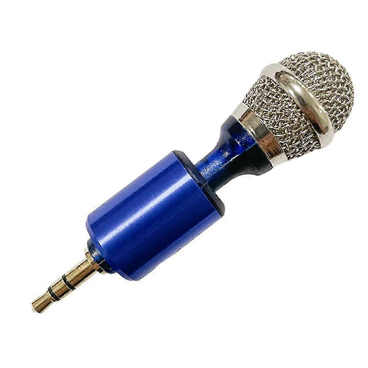 Video Recording Microphone Mini Condenser Record Interview Vlog Mic for SLR Camera Blue