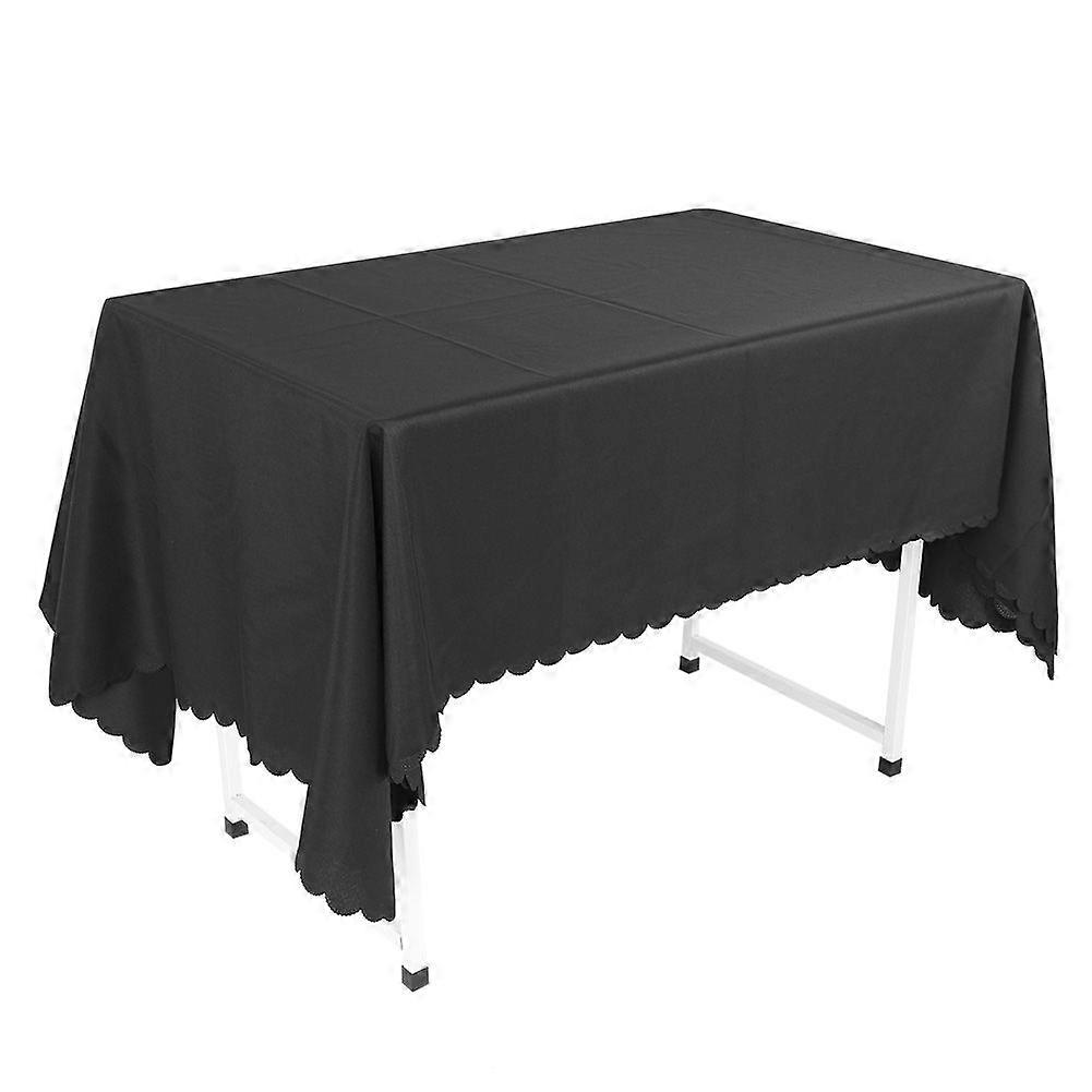Solid Color Polyester Tablecloth Waterproof Dining Kitchen Table Cover Protector for Party Decor