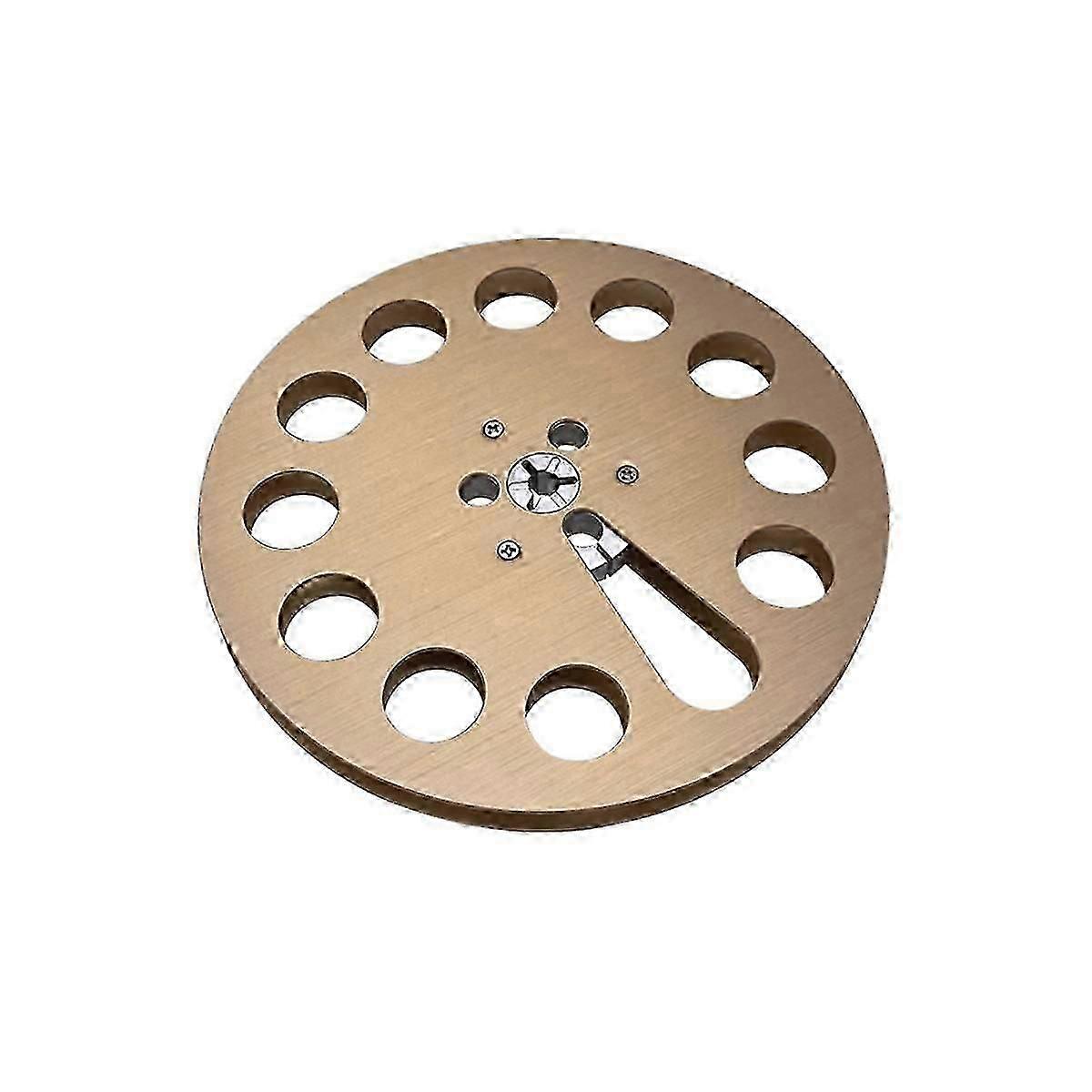 Nouvelle bobine de bande audio analogique en métal 7 pouces x 1/4 pouce - HUB Open Reel Audio Bobine de réception en aluminium 7 pouces (
