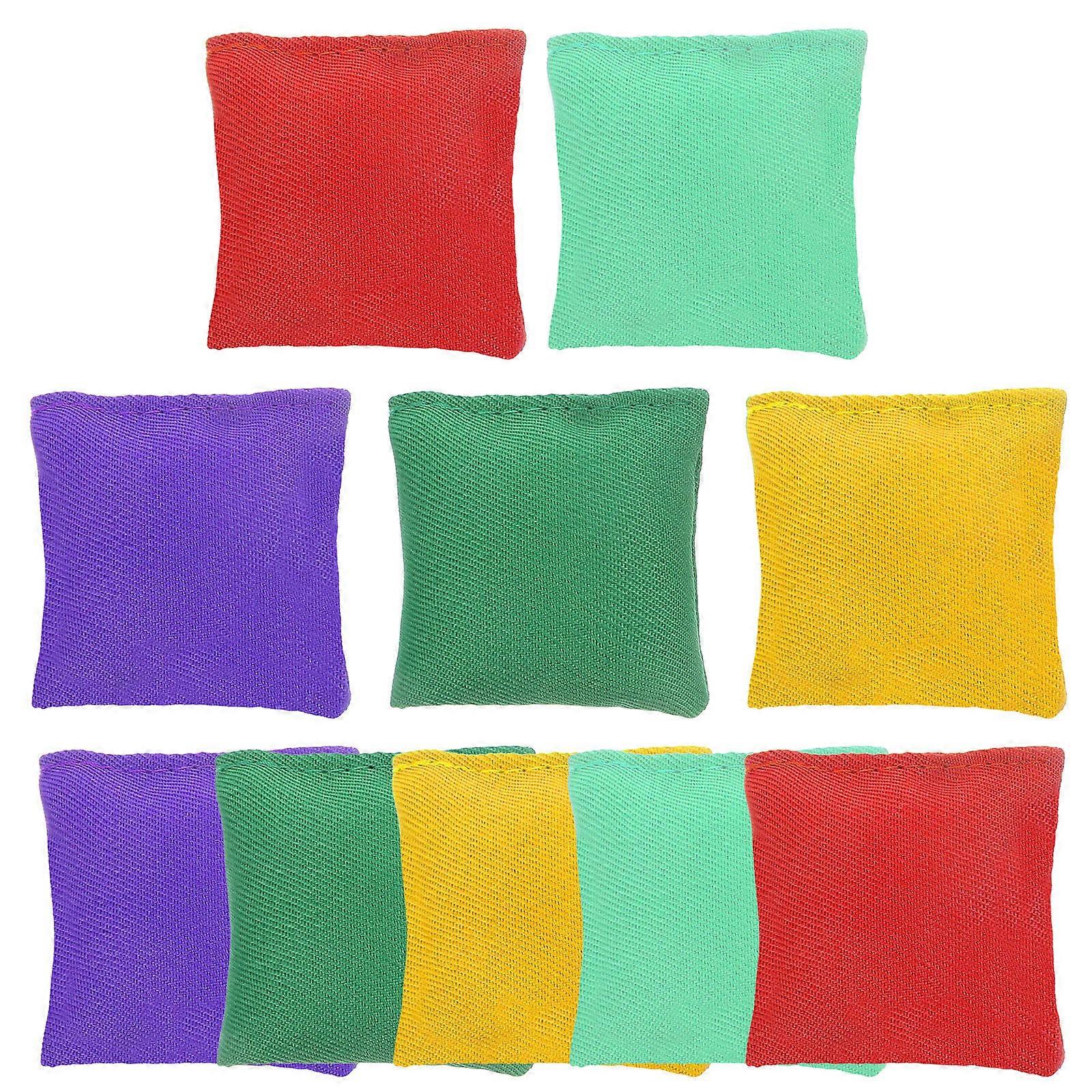 Beanbags for Throwing Kids and Family Parties Assorted Color Strength and Angle Control Exercise 10Pcs