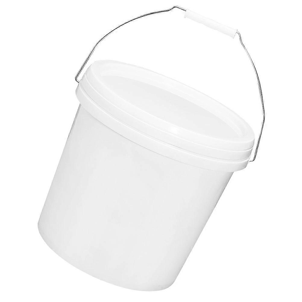 Beach Sand Bucket Plastic Water Tote for Home White Material Multipurpose 1Set