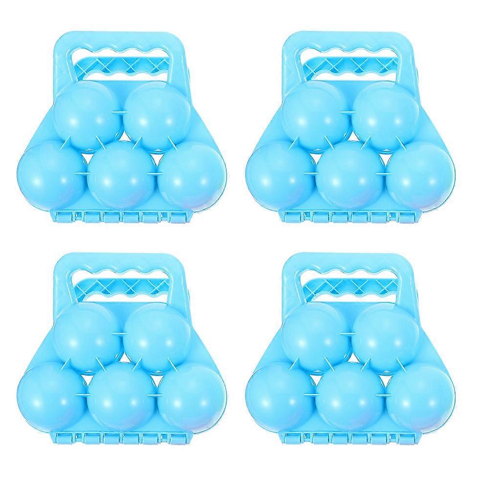 Snow Ball Maker Clip Set – 4pcs Outdoor Fun Tool for , DIY Snow Activities & Creative for Adults and Kids
