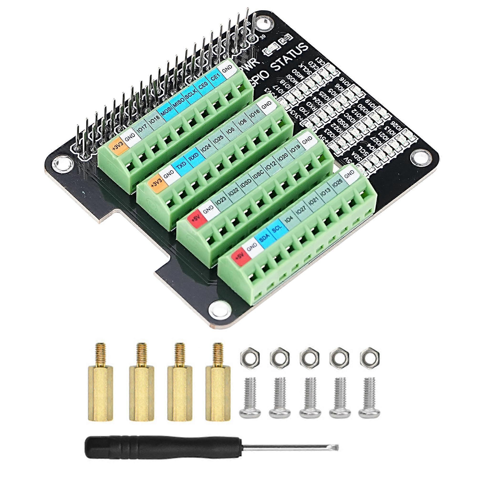 Raspberry Pi GPIO Expansion Board for Pi 4B/3B/3B/2B/Zero W/Zero 2 W