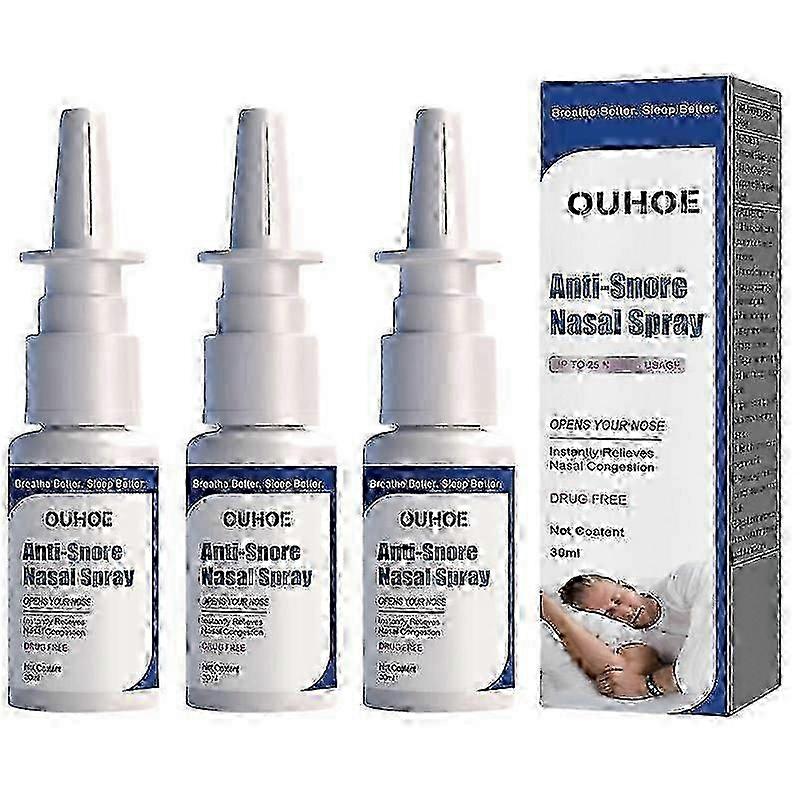 1-3pcs Anti Snoring Nasal Spray Snore Stopper Relief Drops Nose Bre...