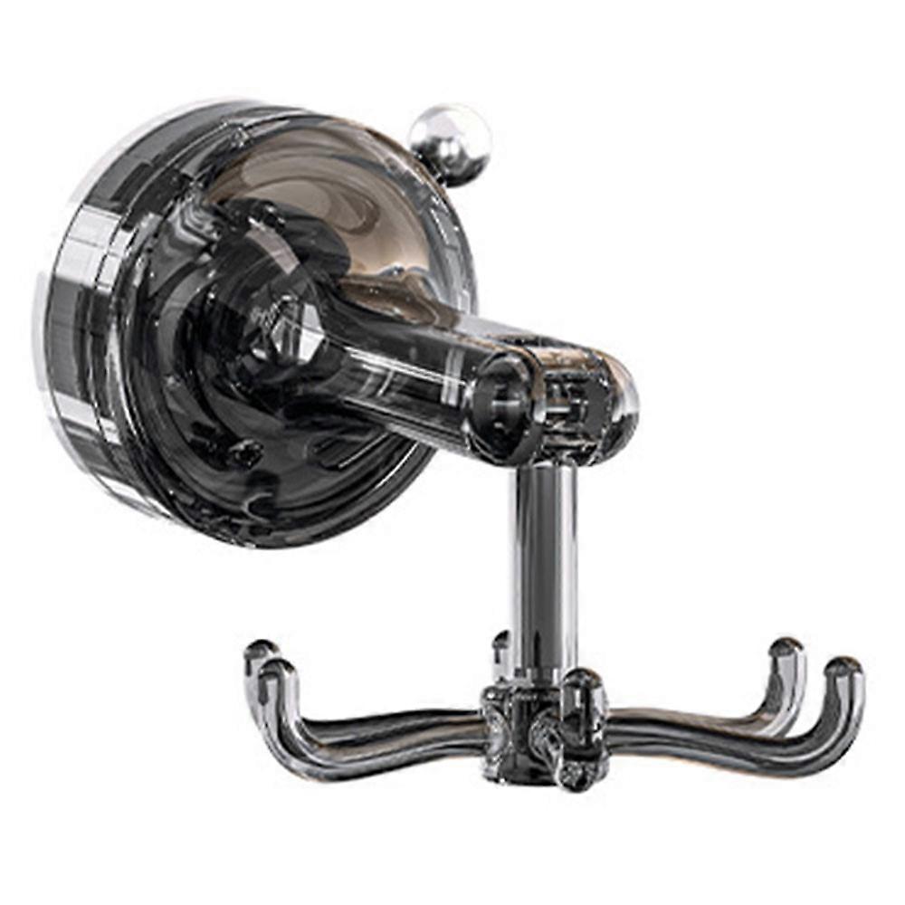 Multi-Function Suction Cup Wall-Mounted Rotating Hanger Utensil Holder with 6 Hooks