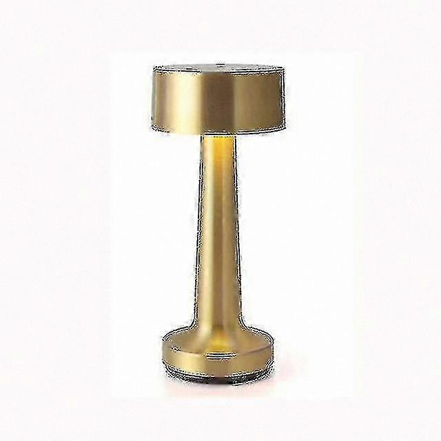 Golden Rechargeable Table Lamp with Touch Sensor Control