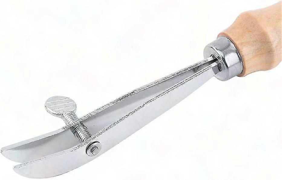 Portable Leather Edger Tool with 7.48" Sharp Blade for DIY Leather Crafting, Lightweight Wooden Handle Leather Edge Working Tool