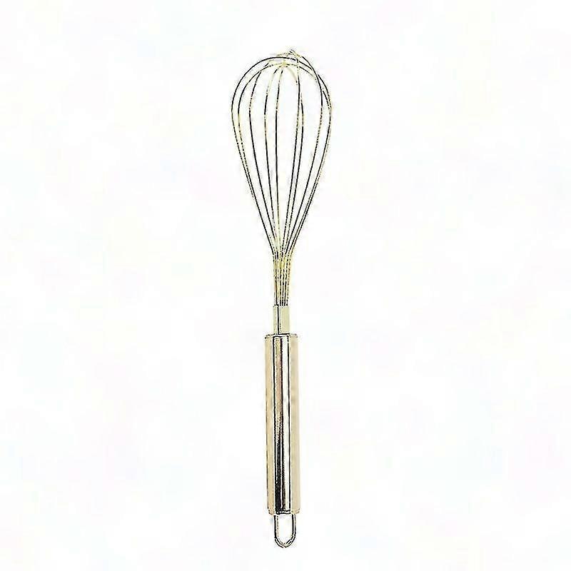 Golden Stainless Steel Egg Beater - Multi-functional Handheld Whisk for Baking & Cooking | Creative & Practical Fro