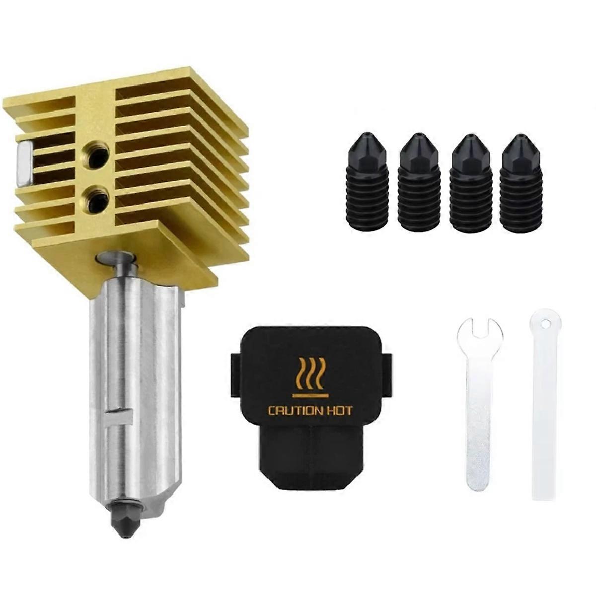 For A1 Hotend Kit 0.2/0.4/0.6/0.8MM Nozzle for A1 Mini Hotend Nozzle Assembly Hardened Steel