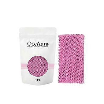OceAura Peeling-Duschtuch, Kohlefaser-Handtuch, reinigt glatte Haut, Duschtuch zur Körperreinigung