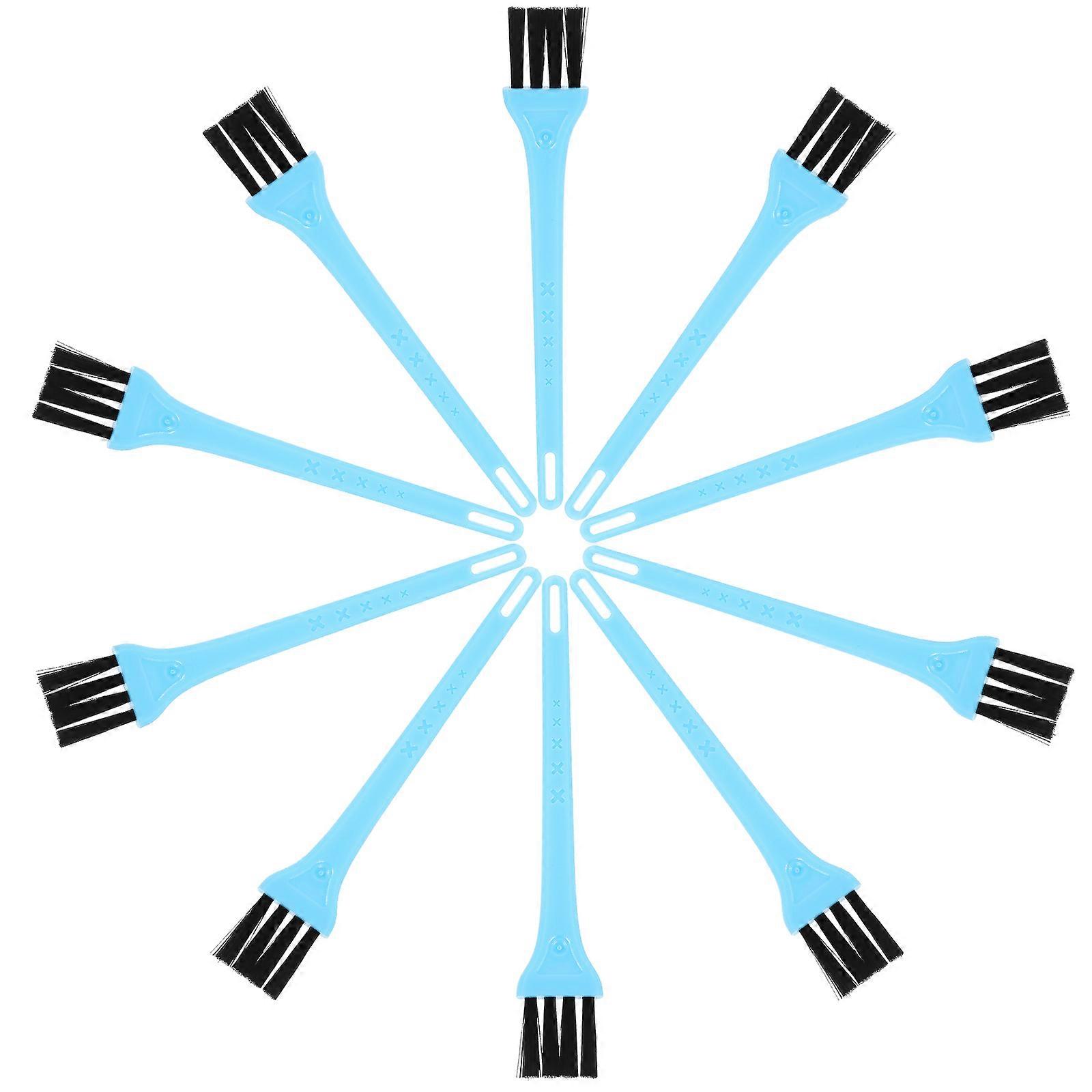 Sky-blue Multi-functional Cleaning Brush with PP Material for Coffee Machine and Keyboard Cleaning