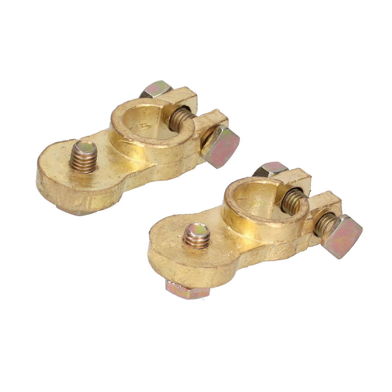 2PCS Pure Copper Battery Terminal Universal Car Maintenance Tool
