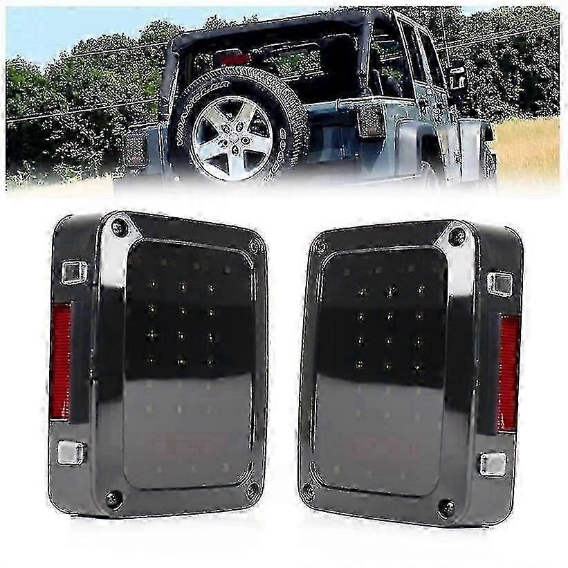2kpl LED-takavalot takapuskurin pysäköintijarruvalo Jeep Wrangler JK 2007-2016
