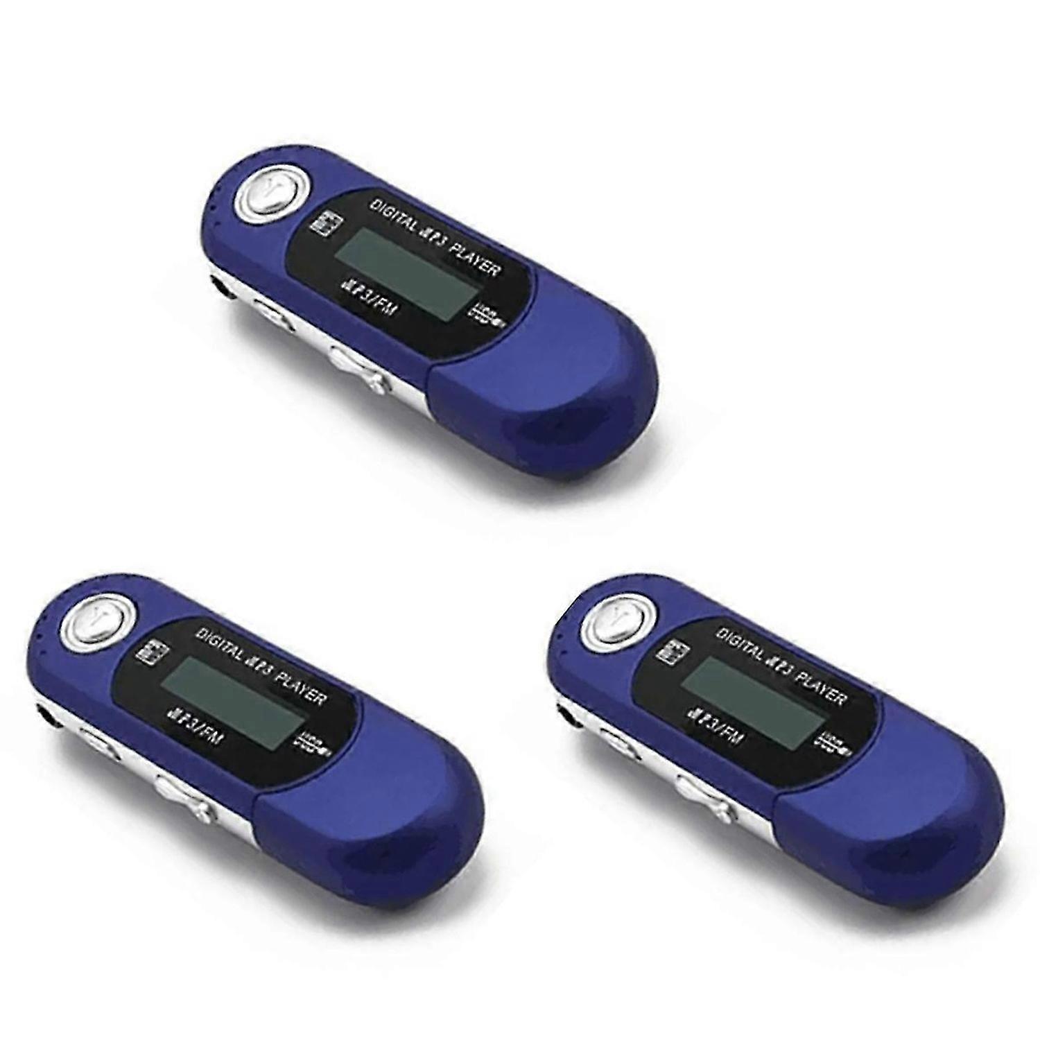 Mini MP3 Player Small Flash Drive Multilanguage LCD Music Player (B)