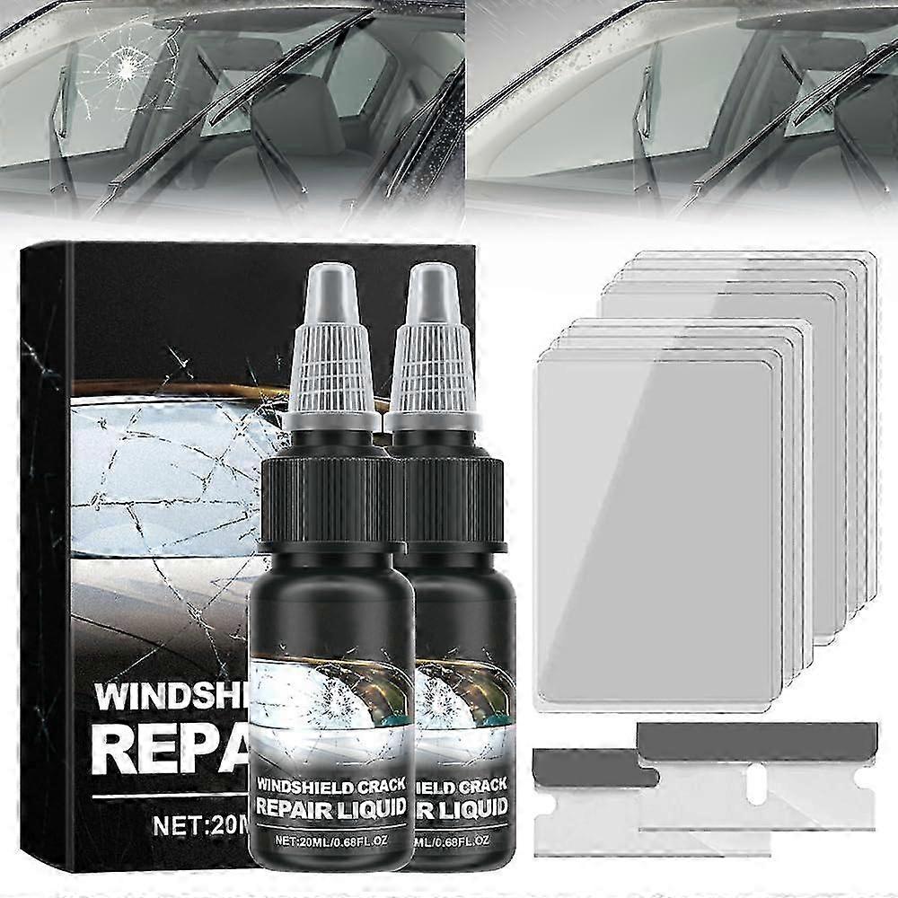 Professional Windshield Repair Kit - Invisible Chip & Crack Fix with UV Curing for All Car Glass Types 2025