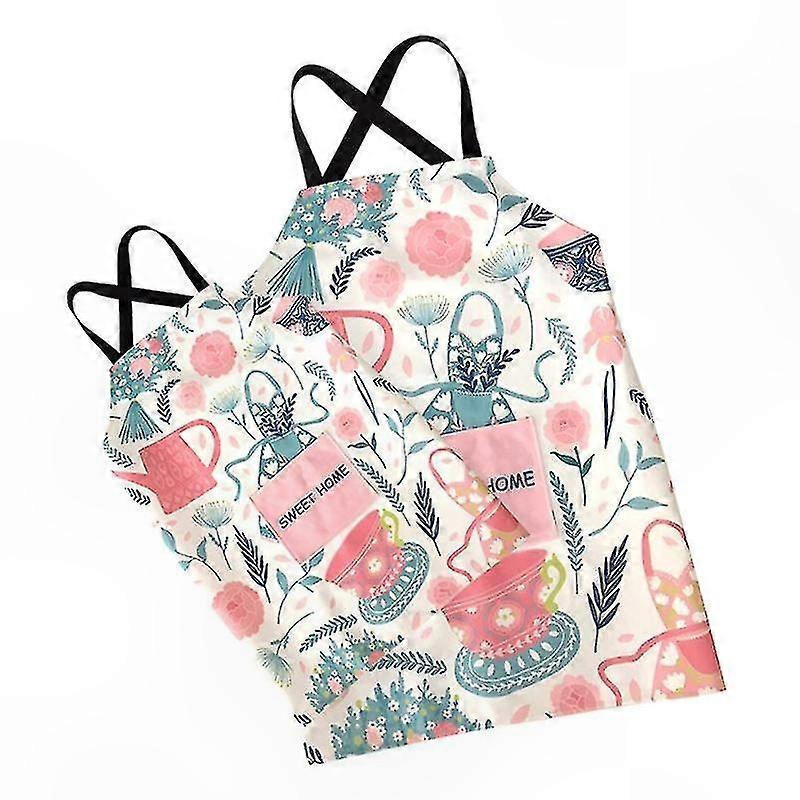 2-Pack Adjustable Halter Aprons for Cooking and Crafting