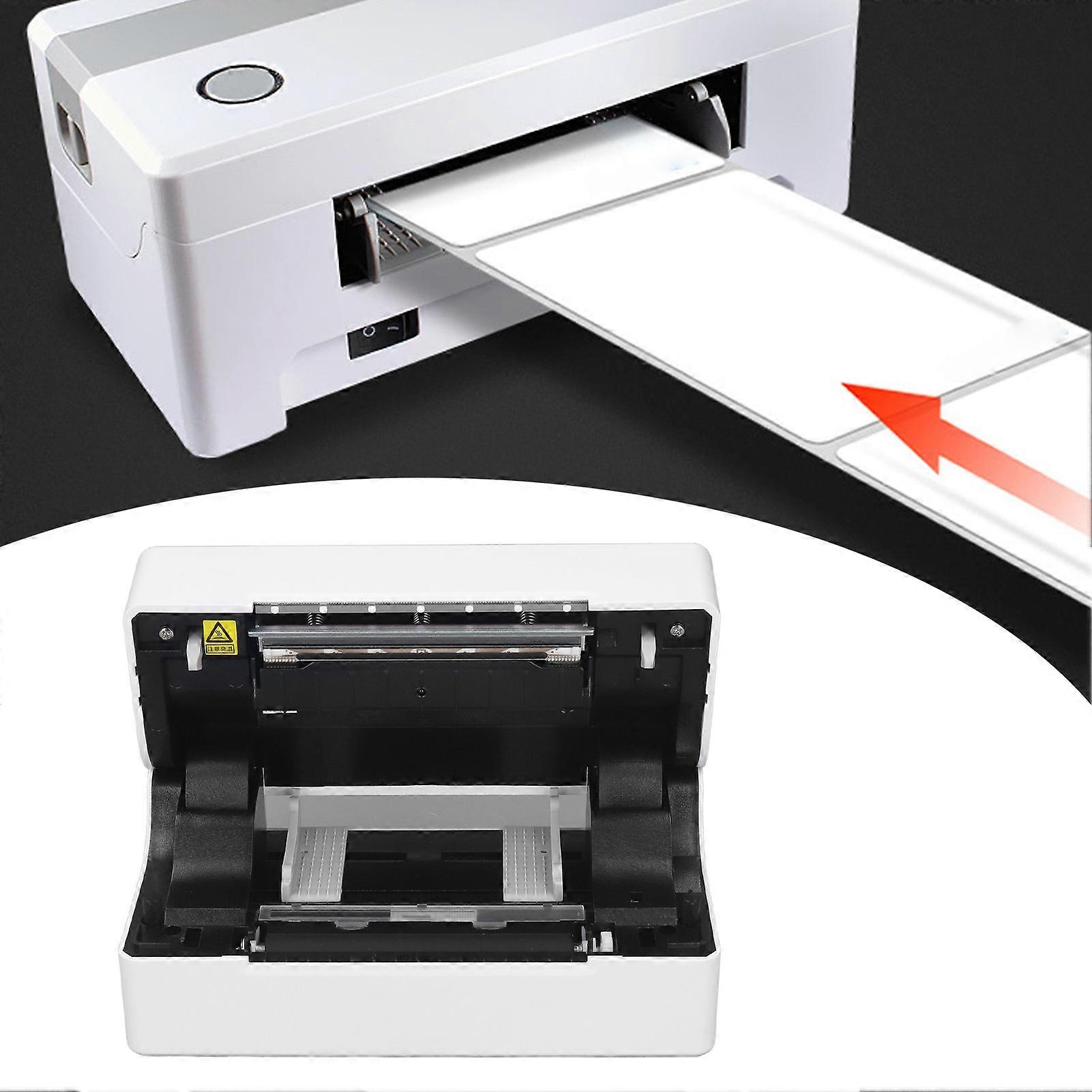 USB Thermal Label Printer 40-120mm Adhesive Sheet 203dpi US Plug