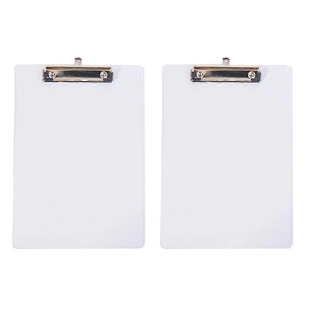School Clipboard Transparent Clipboards for Writing Use 2Pcs Student Supplies