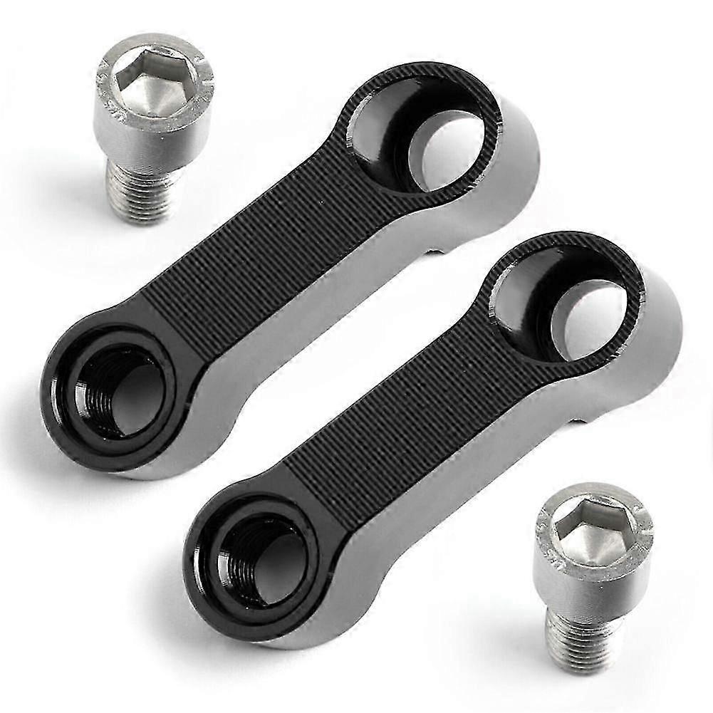 Motorcycle Mirror Extenders Motorcycle Rearview Adapter Mirror Riser Extender Black