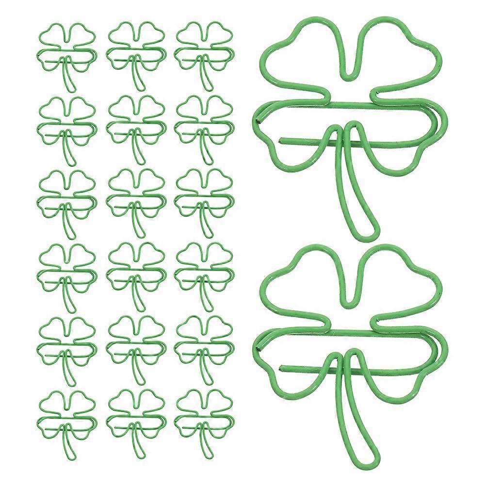 Four Leaf Metal Paperclip Decorative Bookmarks for Crafts 50Pcs