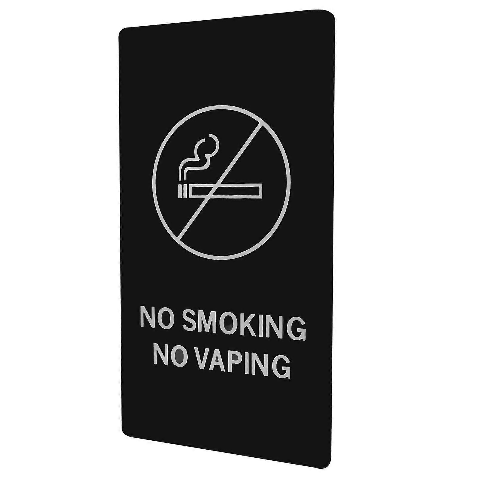 No Smoking Sign Acrylic Indicator for Public Use Warm Reminder