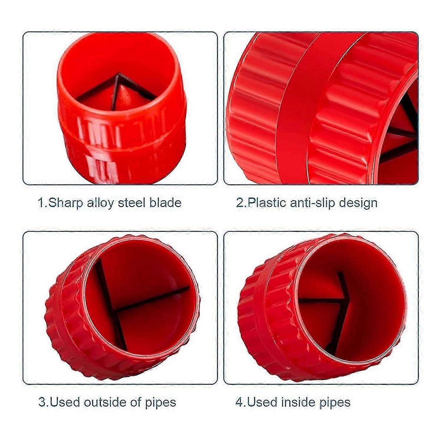 4 Pieces Copper Pipe Cleaner and Reamer Value Set