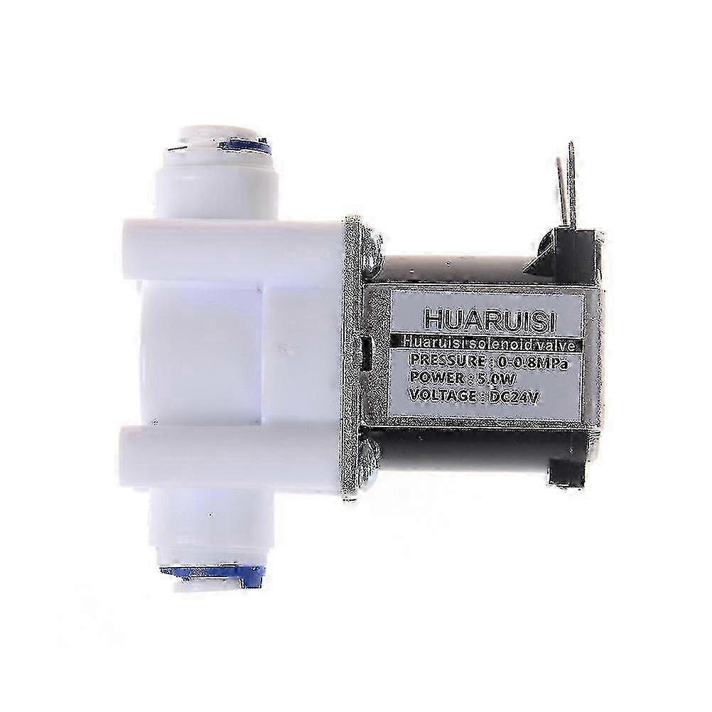 Electric Water Valve 24V DC Solenoid Valve 14 Hose Connection RO Controller - FFY