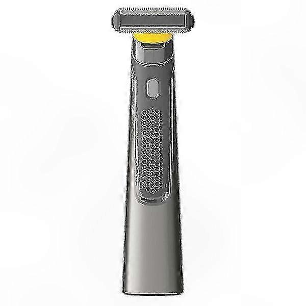 Rechargeable Titanium Beard & Body Razor with Precision Trimmer, Waterproof Design, 3 Combs, USB Charging Capability