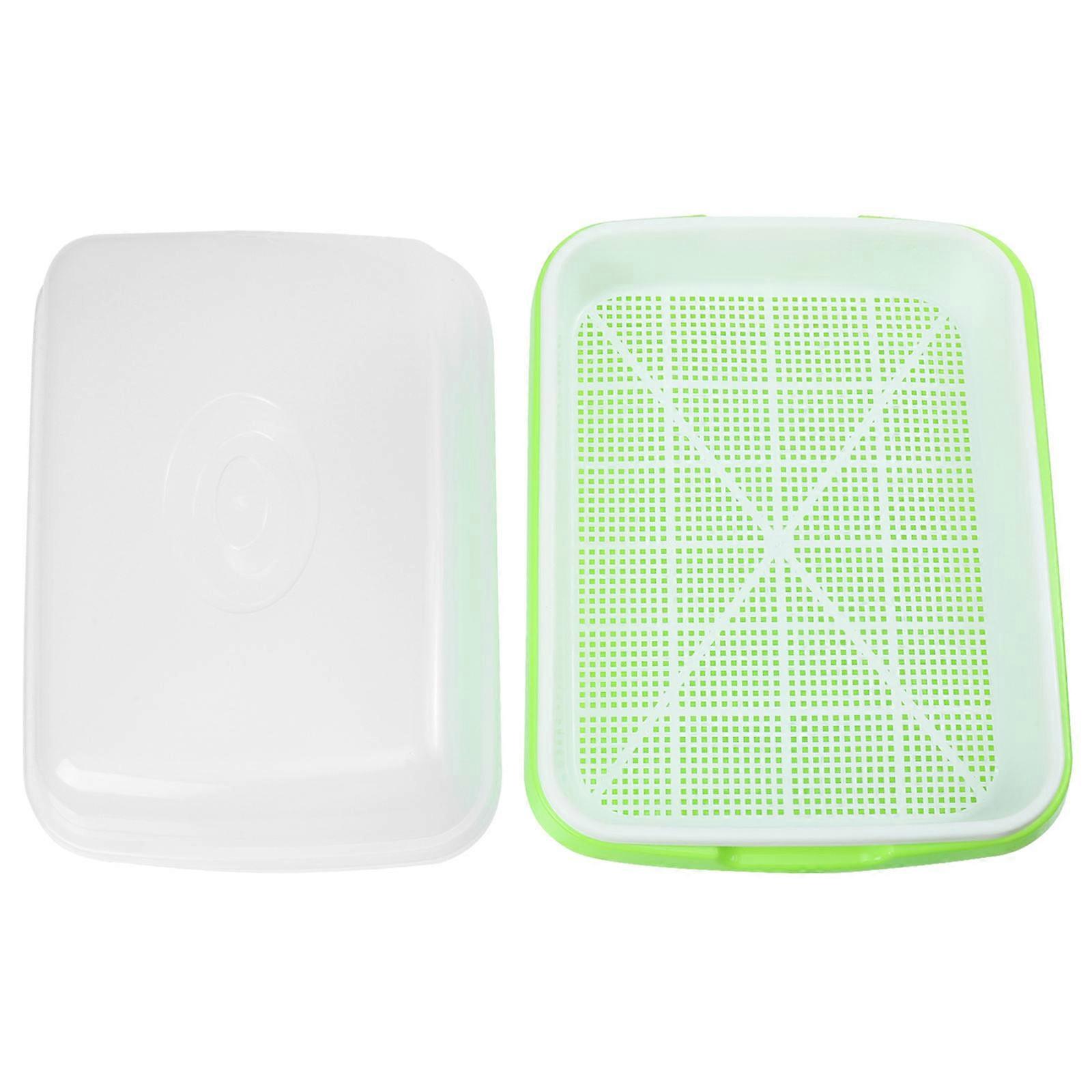 Hydroponic Nursery Pot Soil-Free Sprout Tray Home Users 33.50X25.00X10.00cm Hydroponics 1Pcs