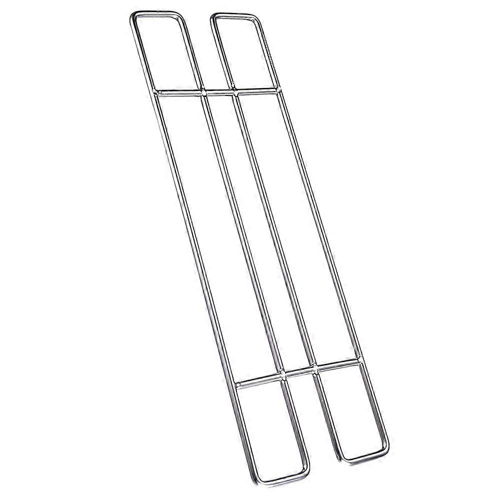 Camping Barbecue Rack Stainless Steel Geometric Support for Fire Pit