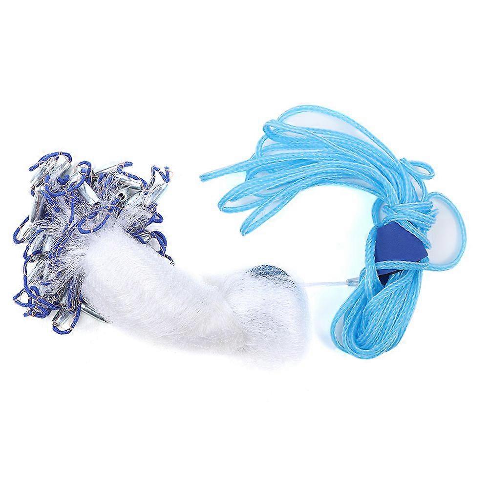 Fishing Net Nylon Monofilament American Style Cast Net Outdoor Hand Throw Fishing Mesh2.4m