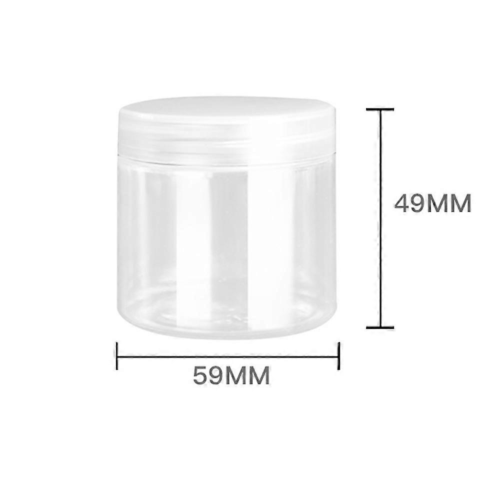 Storage Jars Plastic Bottles for Storage Use 30Pcs White Color