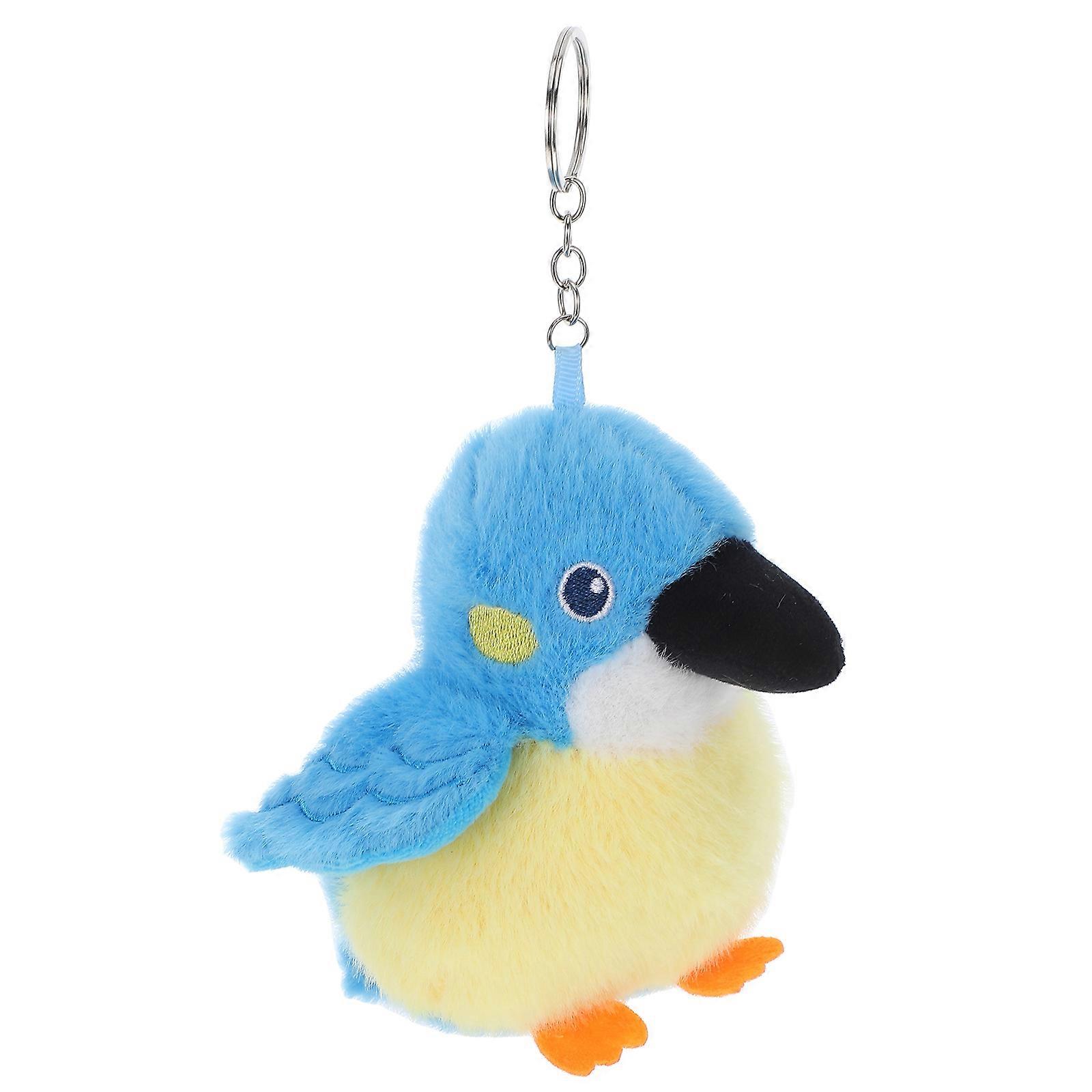 Cute Doll Keychain Parrot Plush Keychain for Kids Pack of 3