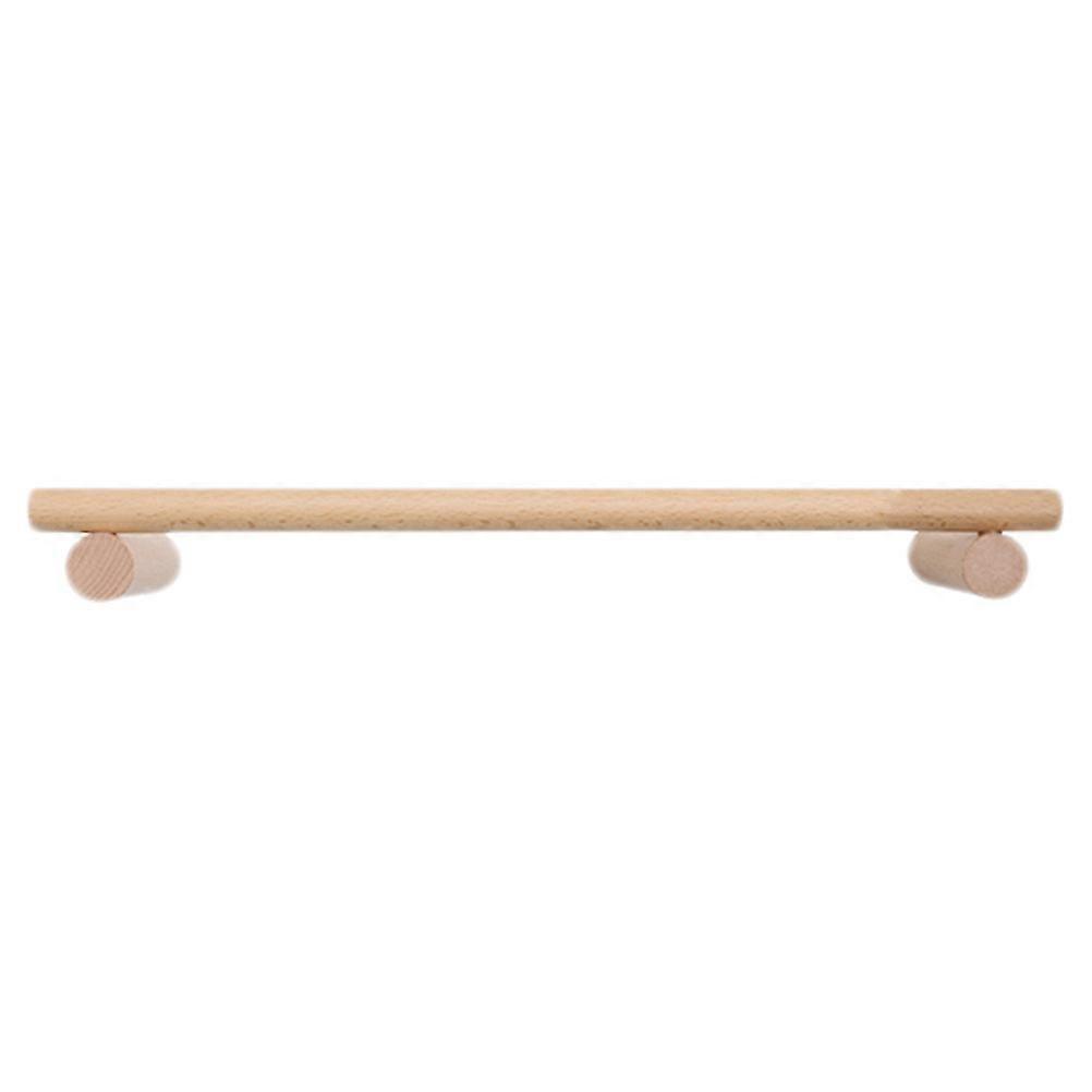 Bathroom Wooden Towel Rack for Home Use 4Pcs Khaki Simple Single Towel Bar