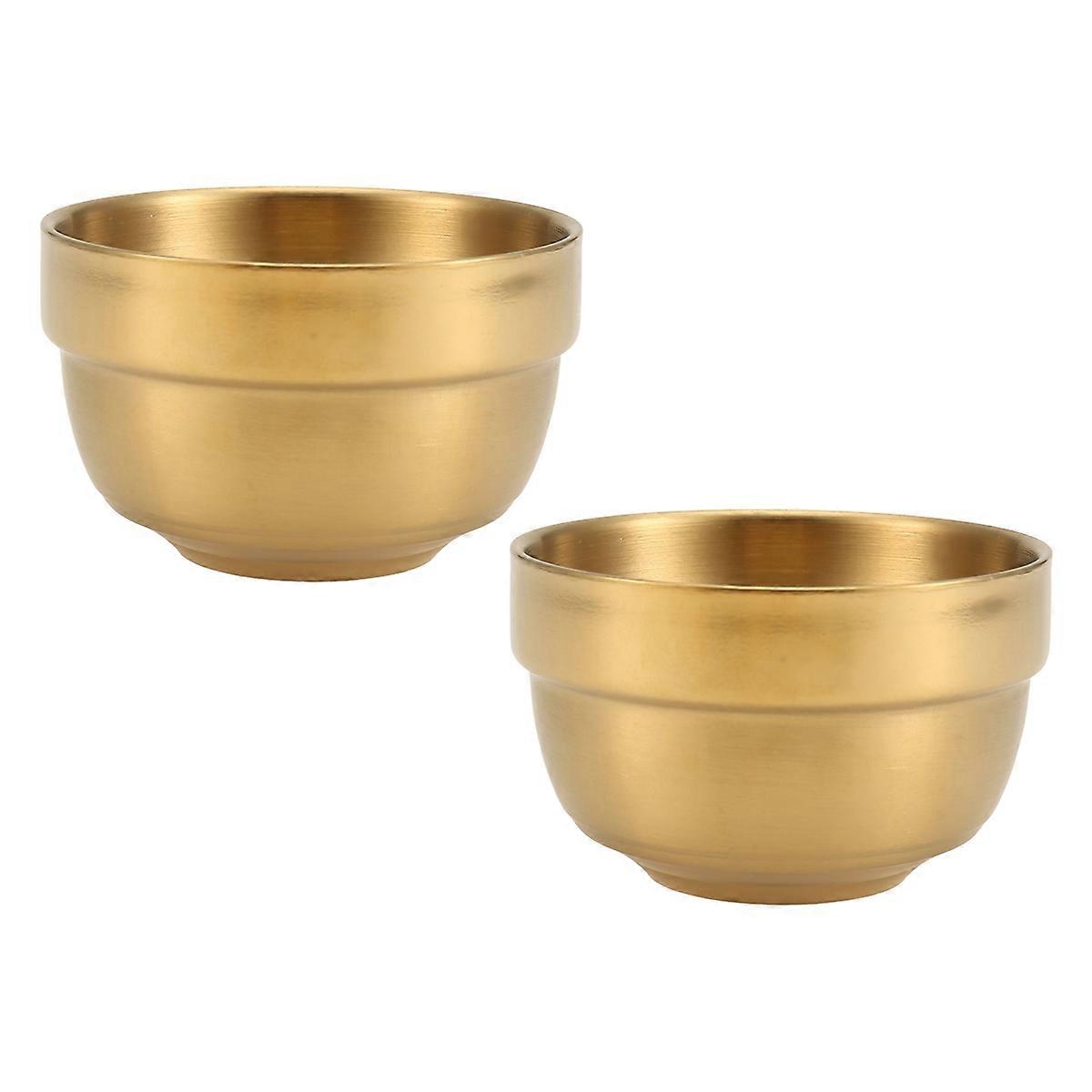 80ml Stainless Steel Sake Cup Double Layer Mini White Wine Cup,A