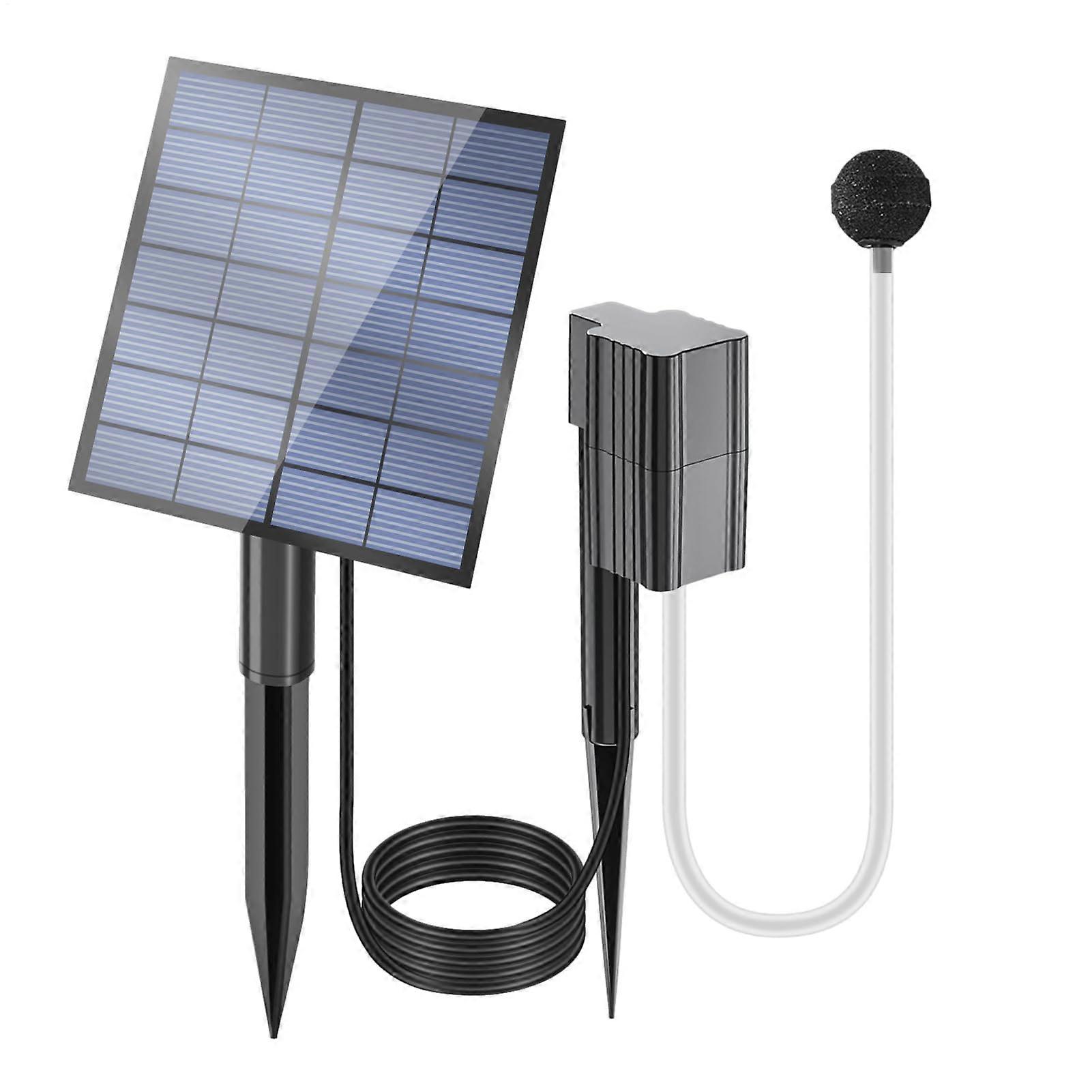 Solar Pond Aerator Portable Unit For Aquariums Solar Operated Air Cube With Adjustable Flow Silent Aeration Farms ID