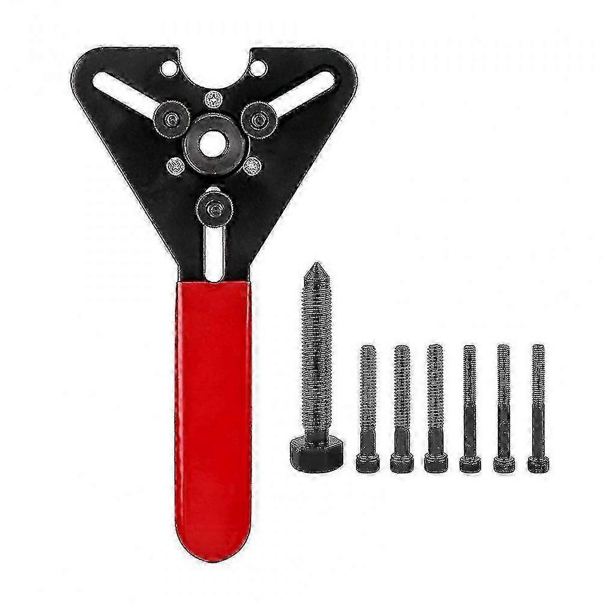 Car Air Compressor Clutch Remover Installer Dual-use Wrench Tool Kit With Plastic Box Automotive Air Conditioning Car Conditioner Repairing Tool WCF