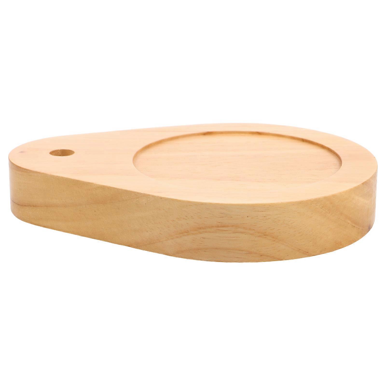 Table Lamp Base Drop-Shaped Wooden Display Stand 4Pcs for Aromatherapy