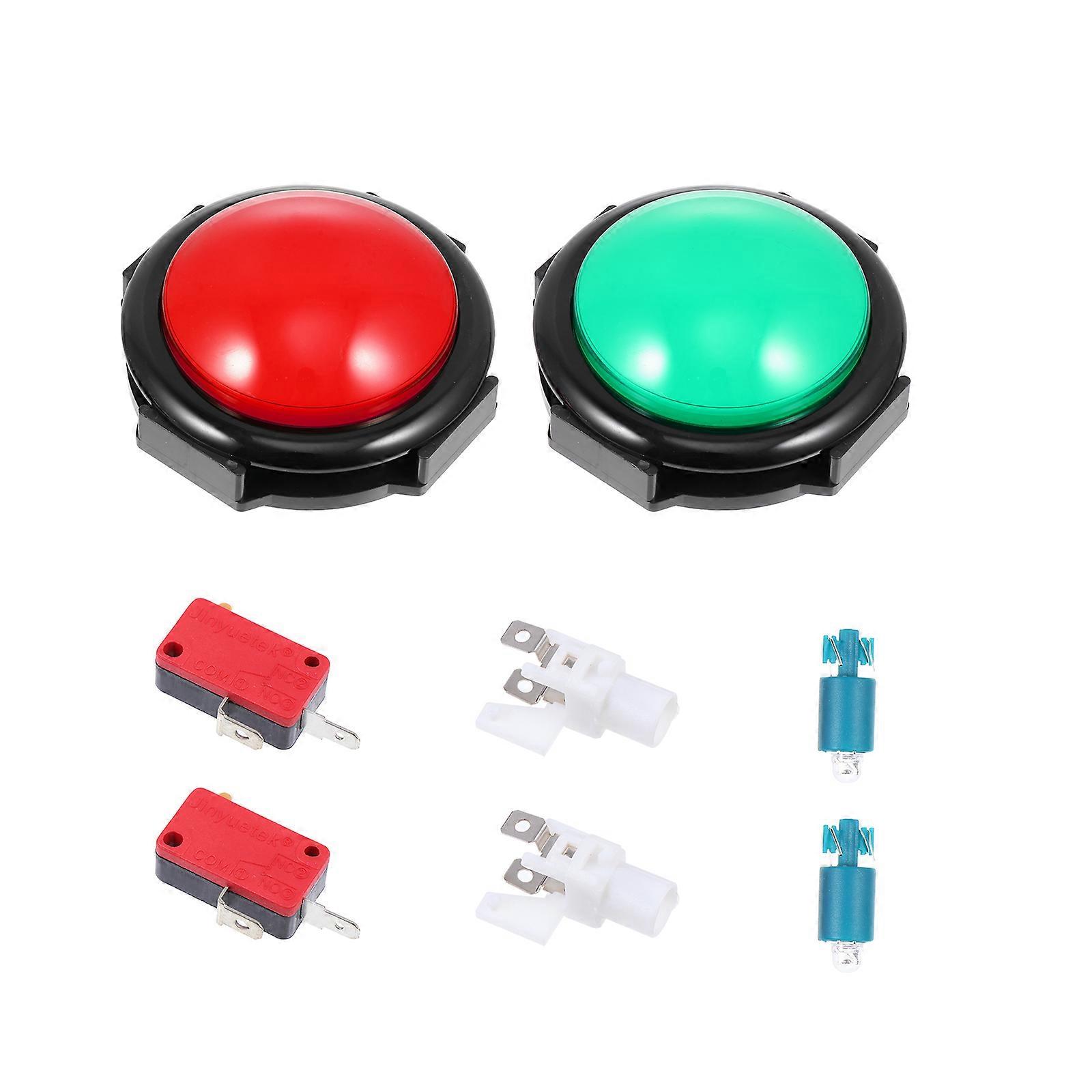 Game Answer Buzzer Electronic Responder Toy Interactive Games Contestants 10.5X10.5X8CM Light and Sound Tips 2 Sets