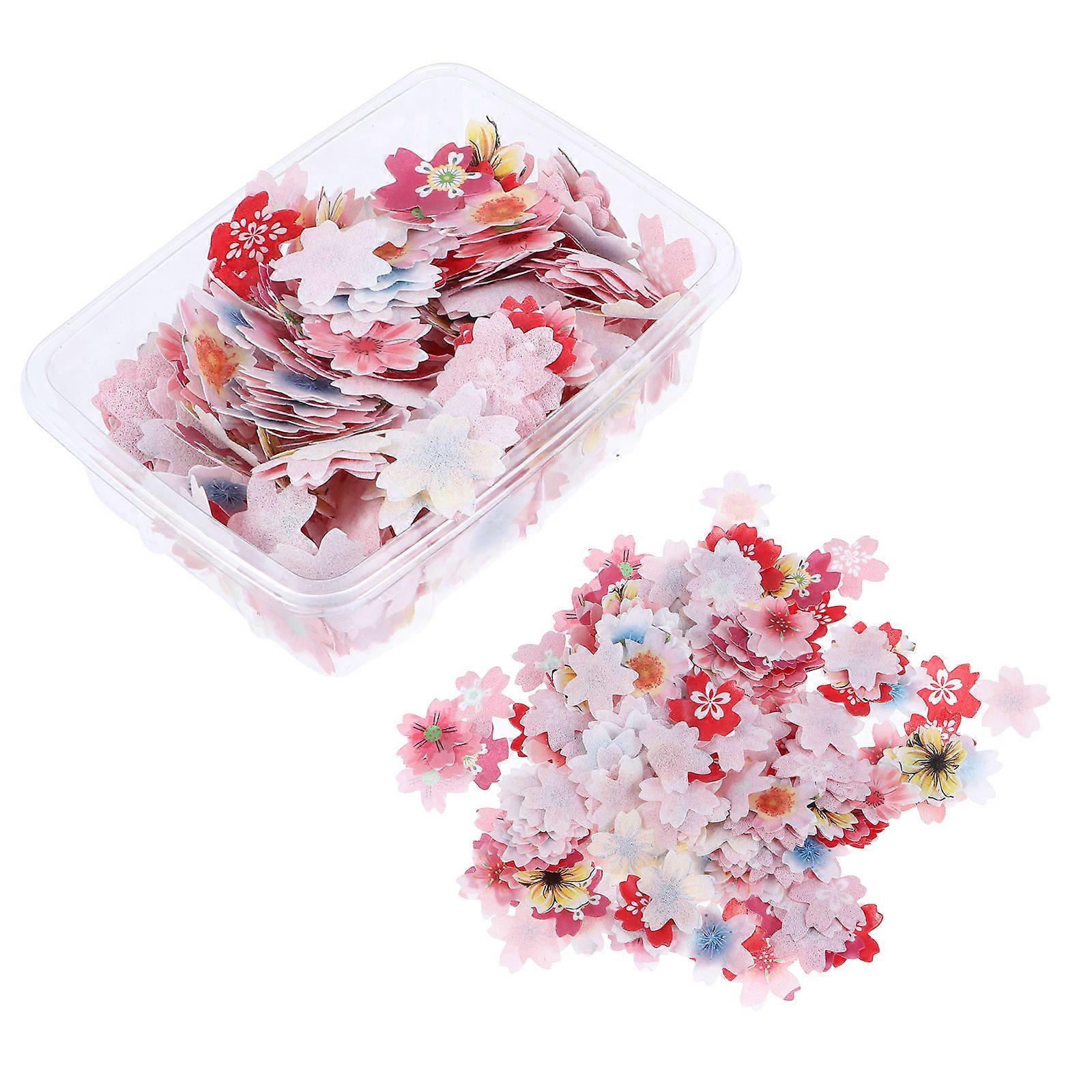 1320Pcs Edible Cake Topper for Cake Decor Red Paper Decoration