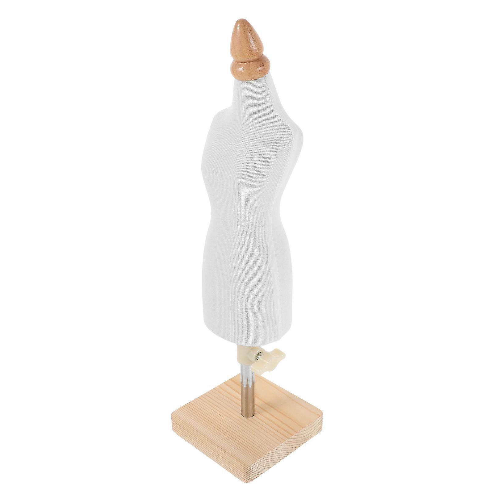 Cloth Display Mannequin Female Stand for Sewing 2Pcs Adjustable with Wooden Base