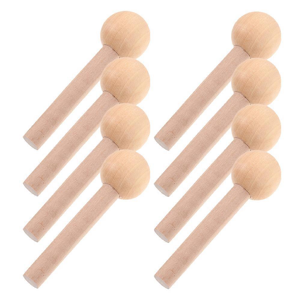 Wooden Pegboard Accessories 8Pcs Unfinished Wood Pegs For Craft Projects Storage Organization In Kitchens Garages And Workshops
