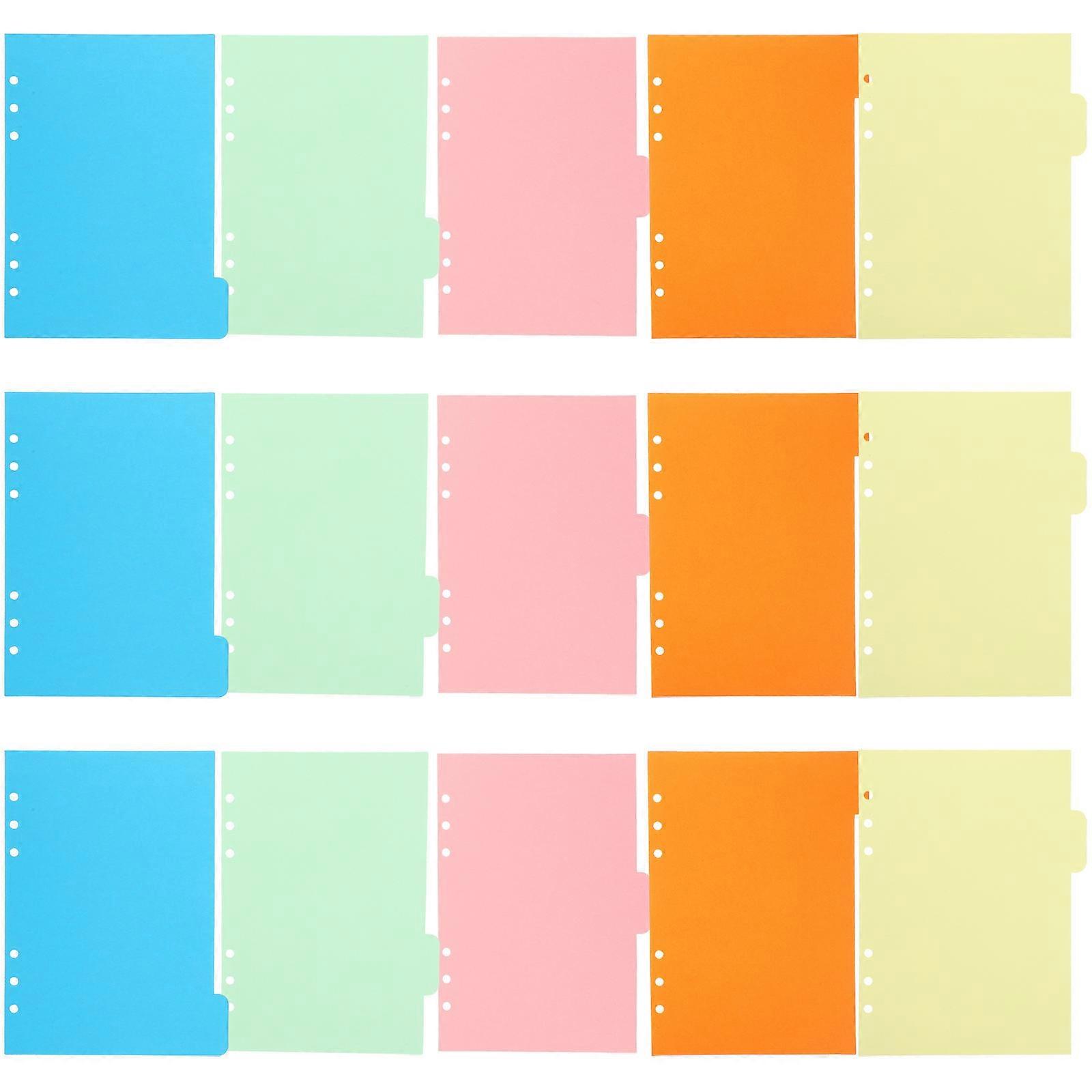 Assorted Color Binder Dividers 30Pcs Document Separation Tabs Standard Design For Daily Use In Office Supplies