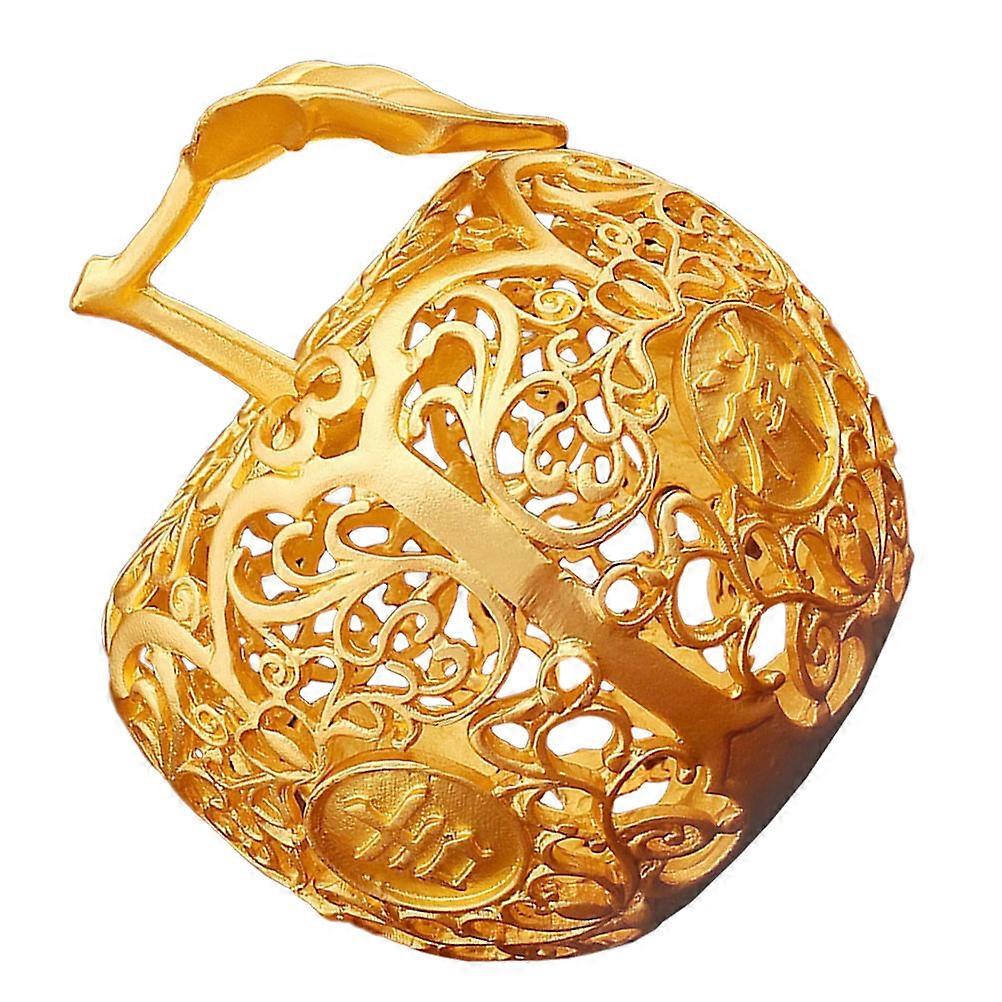 Creative Apple Shape Sculpture For Holiday Decoration Featuring Elegant Design And Golden Finish 1Pcs
